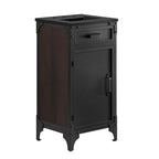 EEI-6412-BLK-BLK Steamforge 18" Bathroom Vanity by Modway