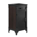 Modway EEI-6412-BLK-BLK Steamforge 18" Bathroom Vanity Black Black