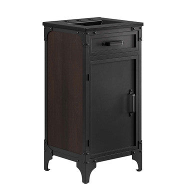 Modway EEI-6412-BLK-BLK Steamforge 18" Bathroom Vanity Black Black