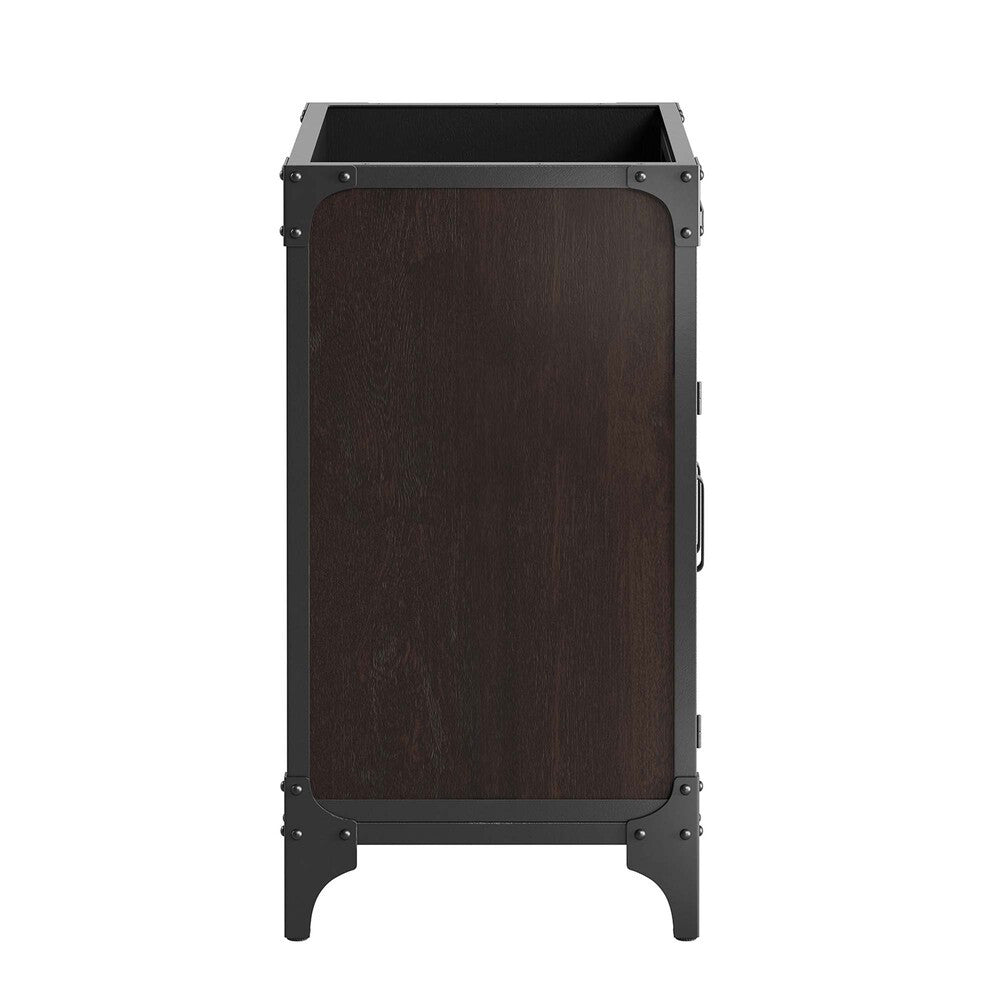 EEI-6127-BLK-WAL Steamforge 24" Bathroom Vanity Cabinet (Sink Basin Not Included) by Modway