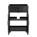 EEI-6127-BLK-WAL Steamforge 24" Bathroom Vanity Cabinet (Sink Basin Not Included) by Modway