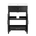 EEI-6413-WHI-BLK Steamforge 24" Bathroom Vanity by Modway