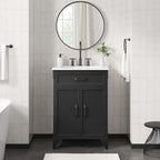 EEI-6413-WHI-BLK Steamforge 24" Bathroom Vanity by Modway