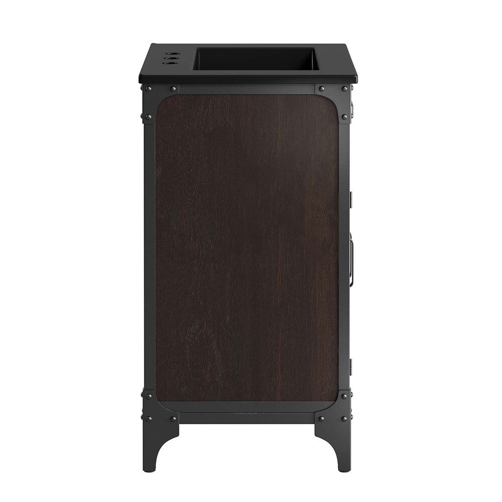 EEI-6414-BLK-BLK Steamforge 24" Bathroom Vanity by Modway