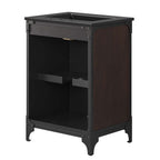 EEI-6414-BLK-BLK Steamforge 24" Bathroom Vanity by Modway