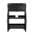 EEI-6414-BLK-BLK Steamforge 24" Bathroom Vanity by Modway