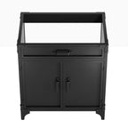 EEI-6128-BLK-WAL Steamforge 30" Bathroom Vanity Cabinet (Sink Basin Not Included) by Modway