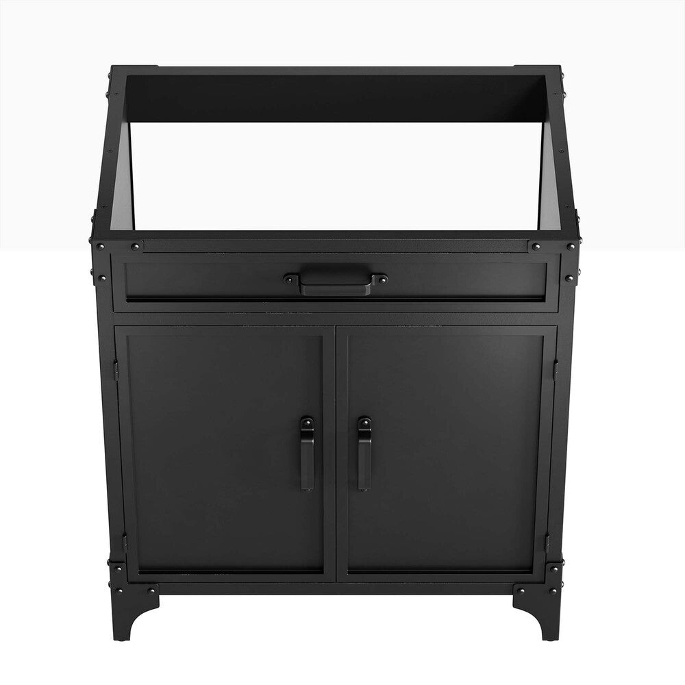 EEI-6128-BLK-WAL Steamforge 30" Bathroom Vanity Cabinet (Sink Basin Not Included) by Modway