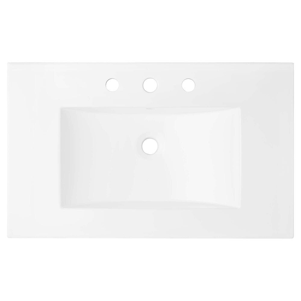 EEI-6415-WHI-BLK Steamforge 30" Bathroom Vanity by Modway