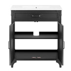 EEI-6415-WHI-BLK Steamforge 30" Bathroom Vanity by Modway