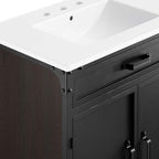 EEI-6415-WHI-BLK Steamforge 30" Bathroom Vanity by Modway