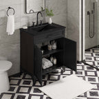 EEI-6416-BLK-BLK Steamforge 30" Bathroom Vanity by Modway