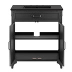 EEI-6416-BLK-BLK Steamforge 30" Bathroom Vanity by Modway
