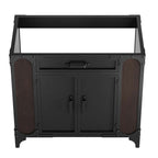 EEI-6129-BLK-WAL Steamforge 36" Bathroom Vanity Cabinet (Sink Basin Not Included) by Modway