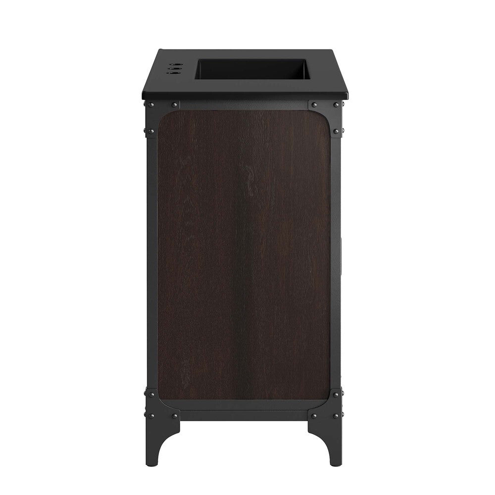 EEI-6418-BLK-BLK Steamforge 36" Bathroom Vanity by Modway