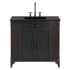 EEI-6418-BLK-BLK Steamforge 36" Bathroom Vanity by Modway