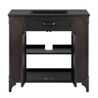EEI-6418-BLK-BLK Steamforge 36" Bathroom Vanity by Modway