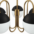 EEI-5658-OPA-SBR Stellar 5-Light Chandelier by Modway