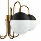 EEI-5658-OPA-SBR Stellar 5-Light Chandelier by Modway