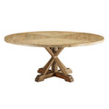 Modway EEI-3496-BRN Stitch 71" Round Pine Wood Dining Table Brown