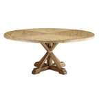 Modway EEI-3496-BRN Stitch 71" Round Pine Wood Dining Table Brown