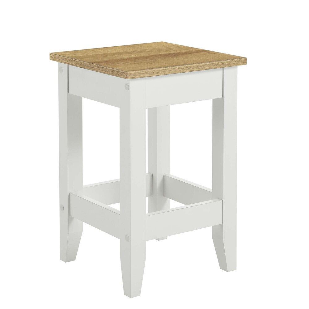 EEI-6729-OAK-WHI Sunbrook Kitchen Stool by Modway