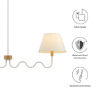 EEI-6882 Sunlit Squiggle 2-Arm Pendant Light by Modway