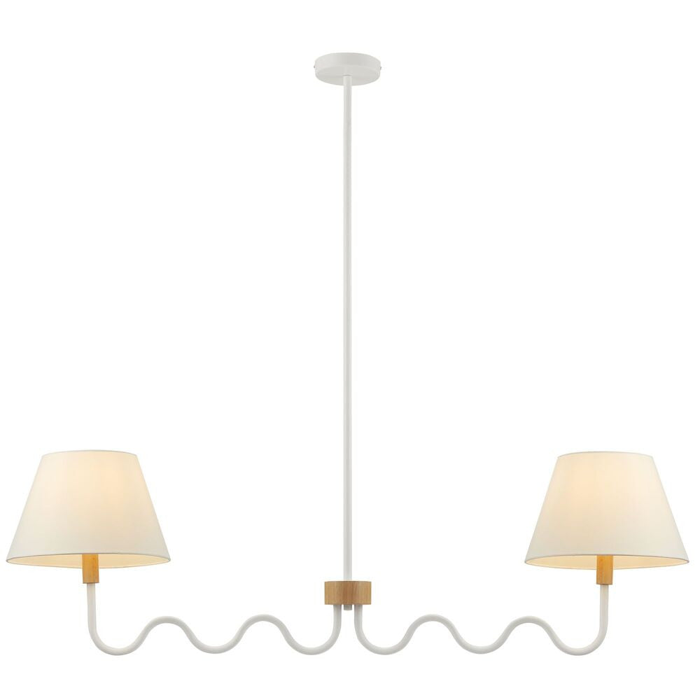 EEI-6882 Sunlit Squiggle 2-Arm Pendant Light by Modway