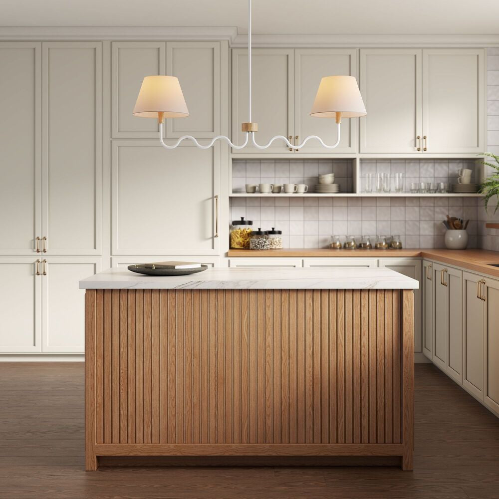 EEI-6882 Sunlit Squiggle 2-Arm Pendant Light by Modway