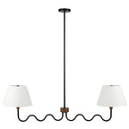 EEI-6882 Sunlit Squiggle 2-Arm Pendant Light by Modway
