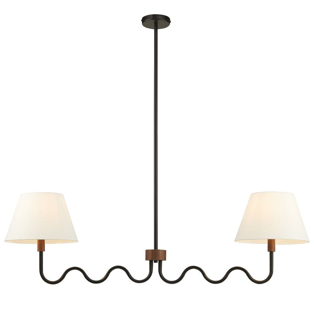 EEI-6882 Sunlit Squiggle 2-Arm Pendant Light by Modway