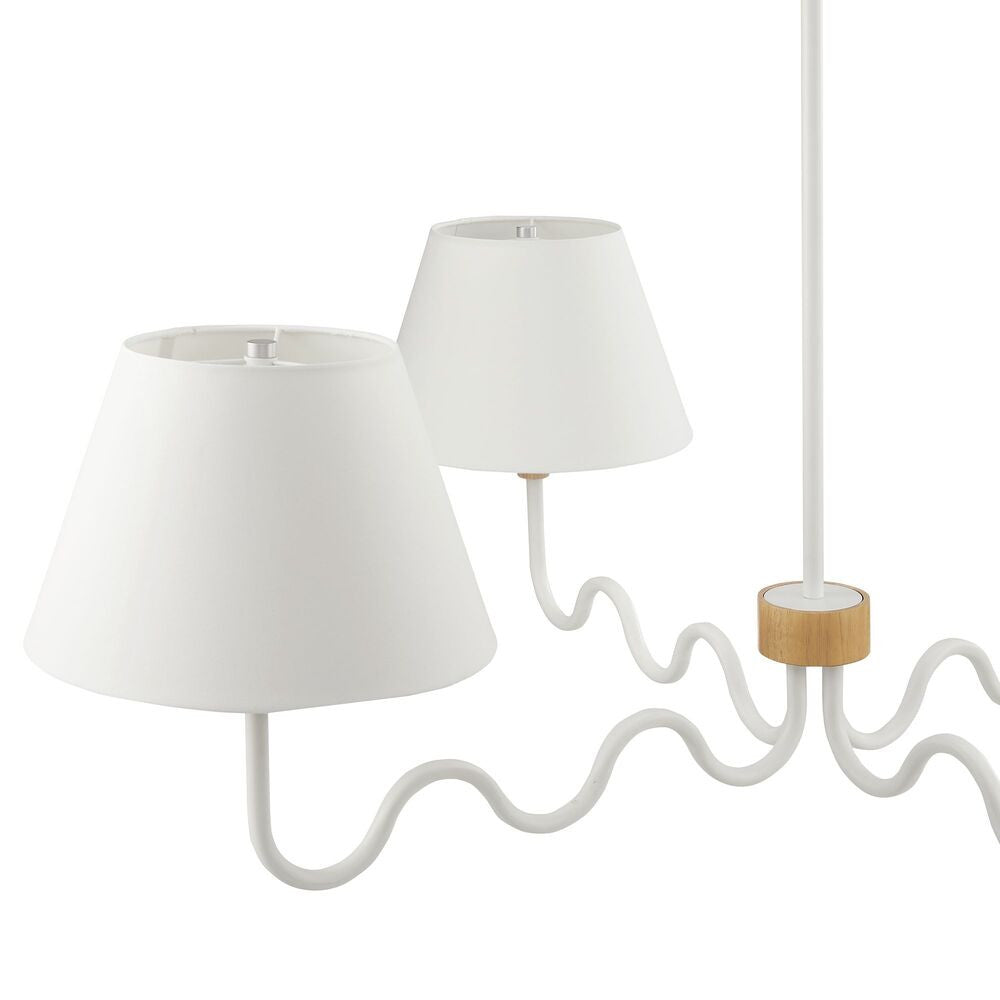 EEI-6883 Sunlit Squiggle 4-Arm Pendant Light by Modway