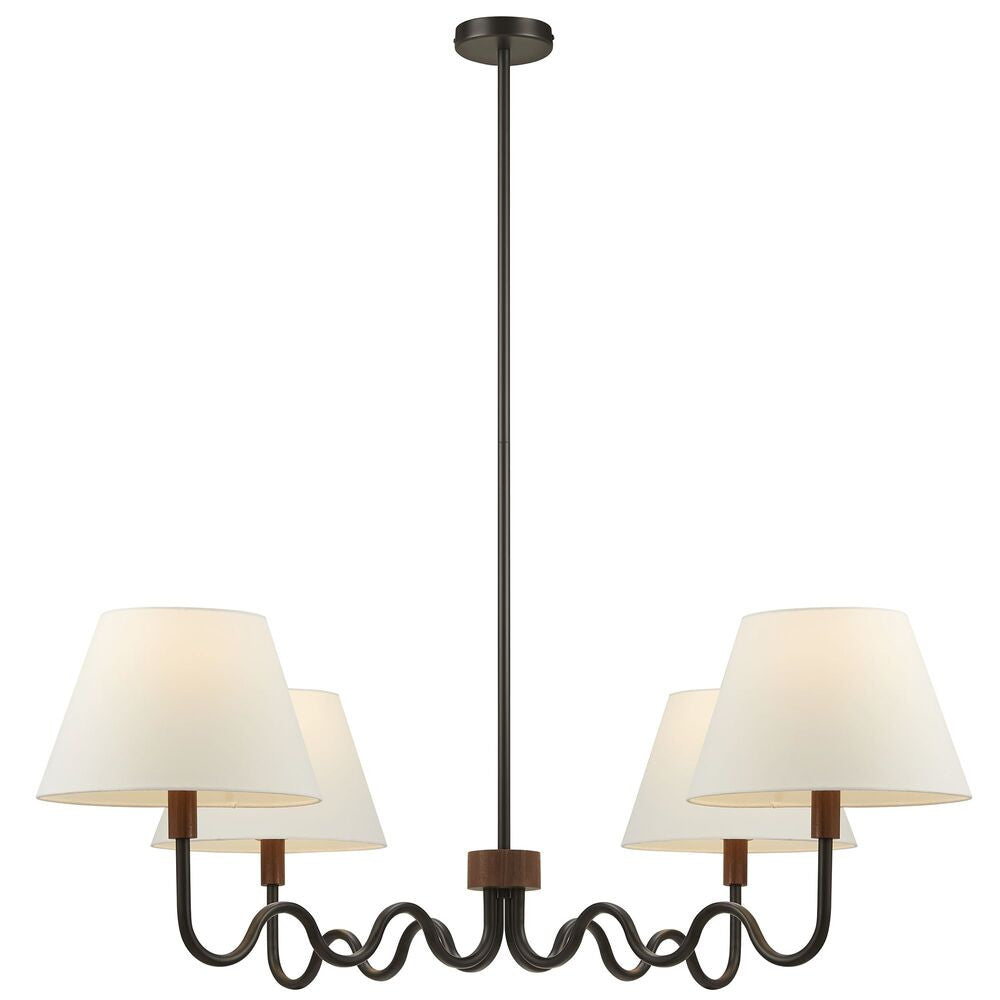 EEI-6883 Sunlit Squiggle 4-Arm Pendant Light by Modway