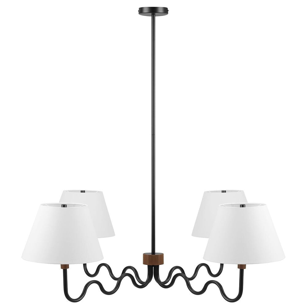 EEI-6883 Sunlit Squiggle 4-Arm Pendant Light by Modway