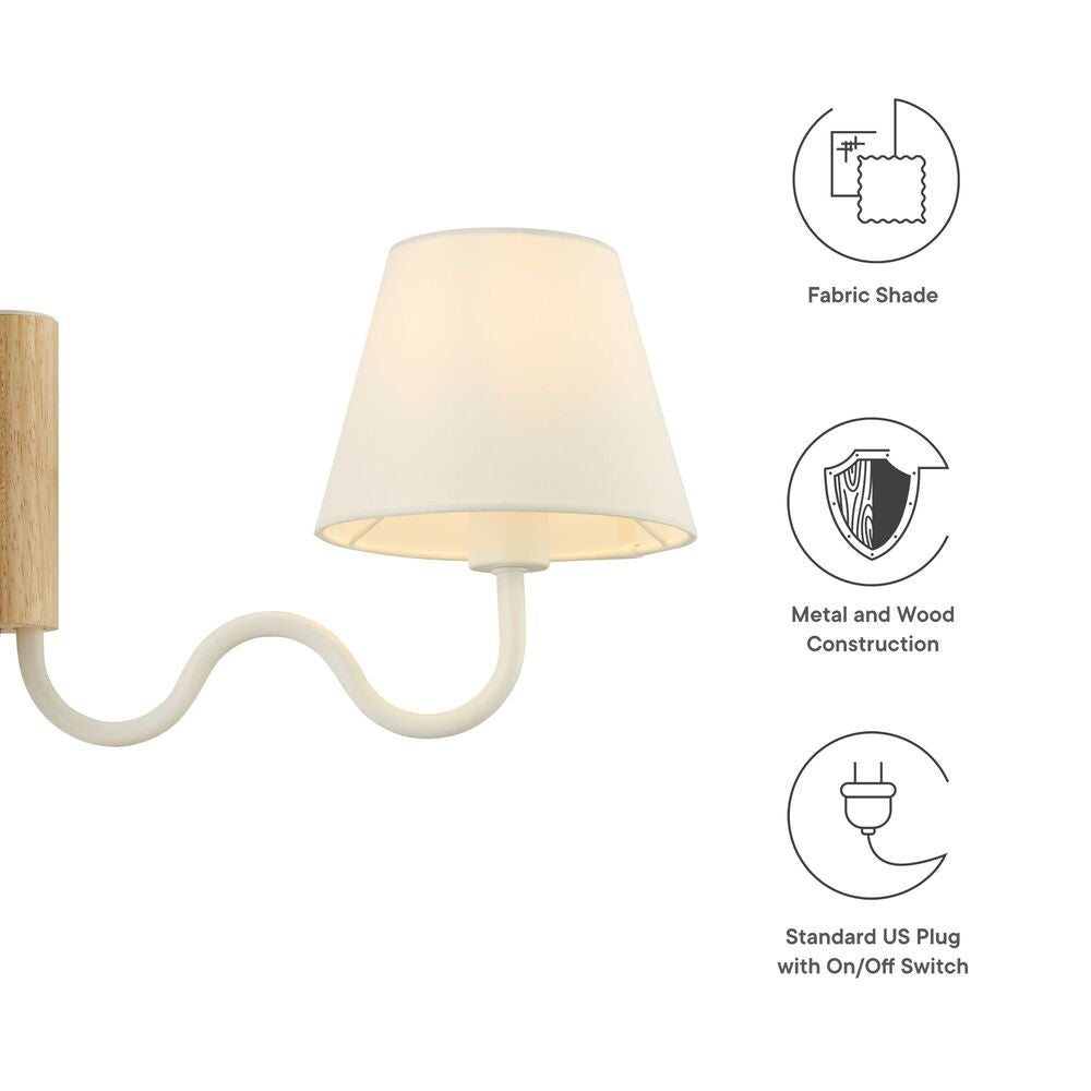 EEI-6881 Sunlit Squiggle Arm Wall Sconce by Modway
