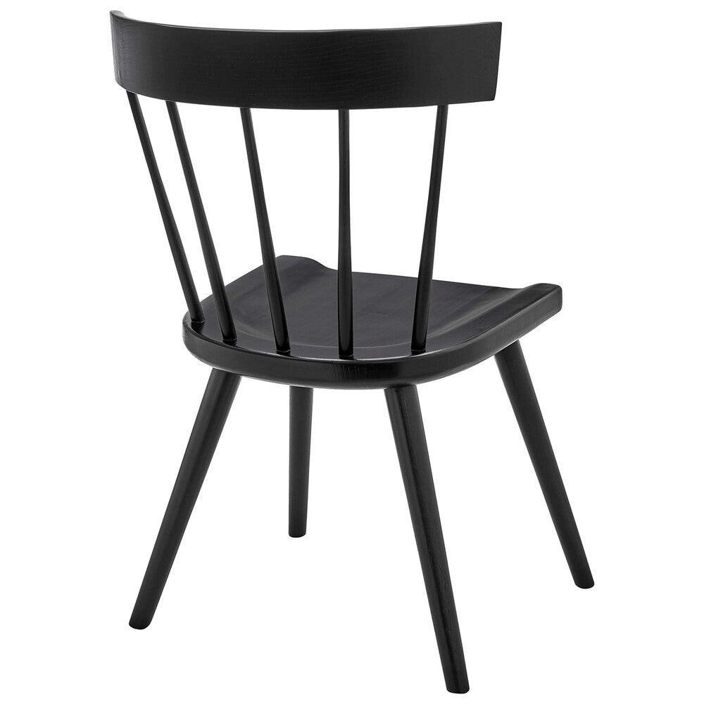 EEI-4650-BLK Sutter Wood Dining Side Chair by Modway