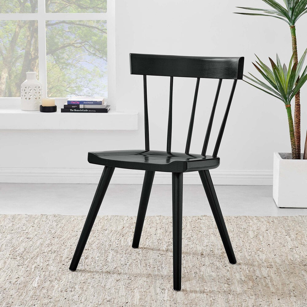 EEI-4650-BLK Sutter Wood Dining Side Chair by Modway