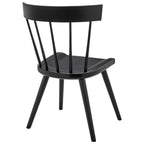 EEI-6082-BLK Sutter Wood Dining Side Chair Set of 2 by Modway