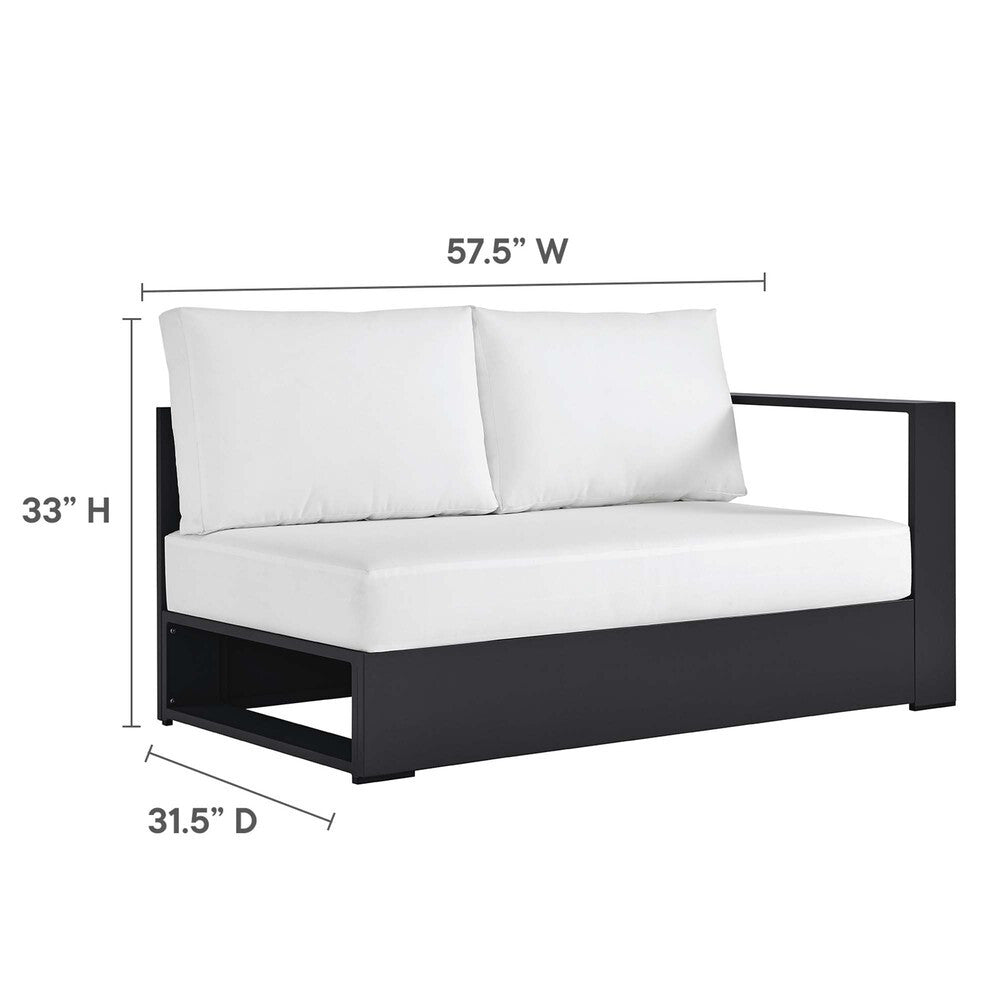 EEI-6670 Tahoe 2-Piece Outdoor Patio Powder-Coated Aluminum Left-Facing Chaise Sectional Sofa Set by Modway