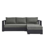 EEI-6669 Tahoe 2-Piece Outdoor Patio Powder-Coated Aluminum Right-Facing Chaise Sectional Sofa Set by Modway