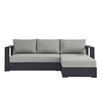 EEI-6669 Tahoe 2-Piece Outdoor Patio Powder-Coated Aluminum Right-Facing Chaise Sectional Sofa Set by Modway