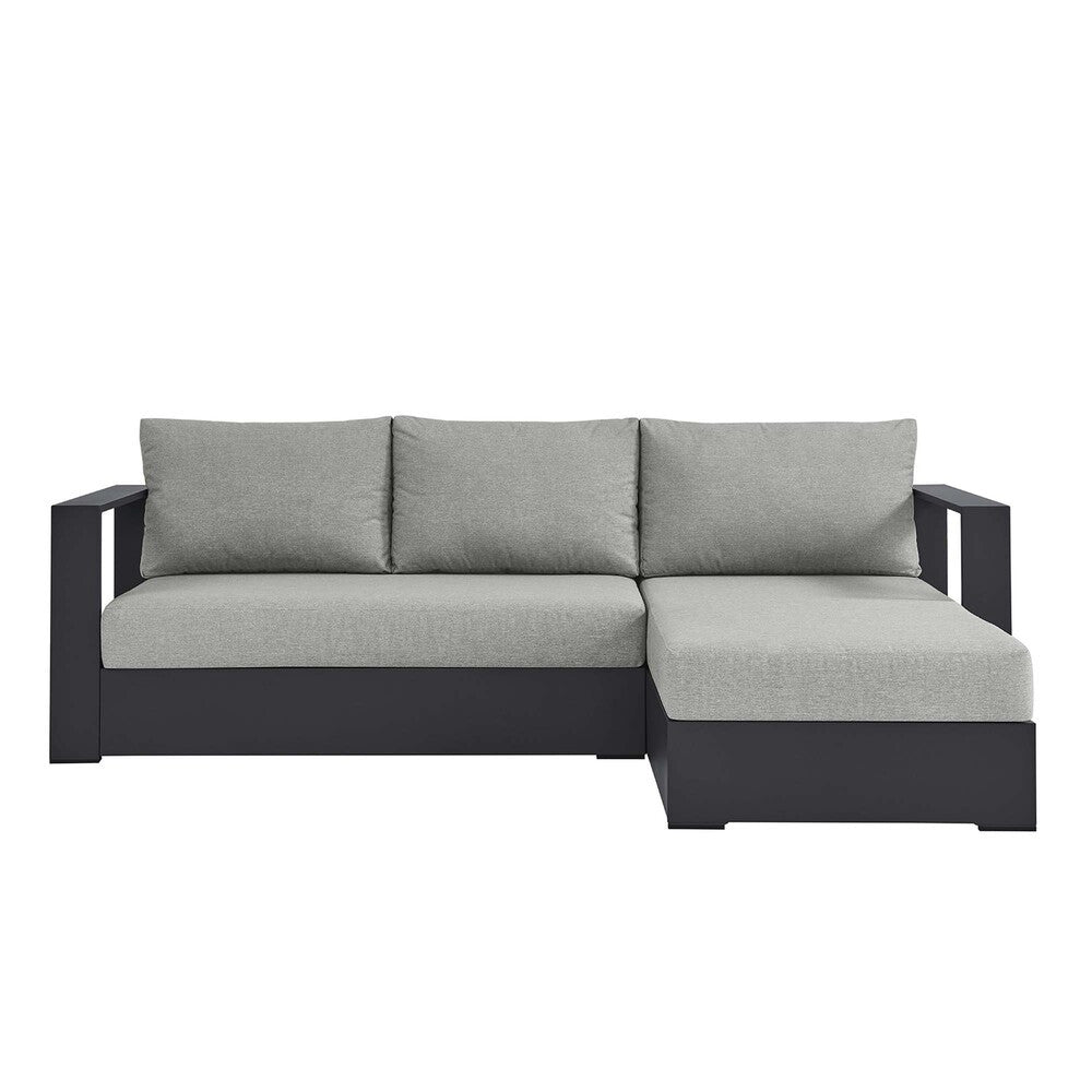 EEI-6669 Tahoe 2-Piece Outdoor Patio Powder-Coated Aluminum Right-Facing Chaise Sectional Sofa Set by Modway