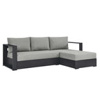 EEI-6669 Tahoe 2-Piece Outdoor Patio Powder-Coated Aluminum Right-Facing Chaise Sectional Sofa Set by Modway