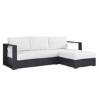 EEI-6669 Tahoe 2-Piece Outdoor Patio Powder-Coated Aluminum Right-Facing Chaise Sectional Sofa Set by Modway
