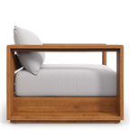 Modway EEI-6798-NAT-LGR Tahoe 3-Piece Outdoor Patio Acacia Wood Furniture Set - Natural Light Gray