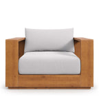 Modway EEI-6798-NAT-LGR Tahoe 3-Piece Outdoor Patio Acacia Wood Furniture Set - Natural Light Gray