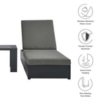 EEI-6673 Tahoe 3-Piece Outdoor Patio Powder-Coated Aluminum Chaise Lounge Set by Modway