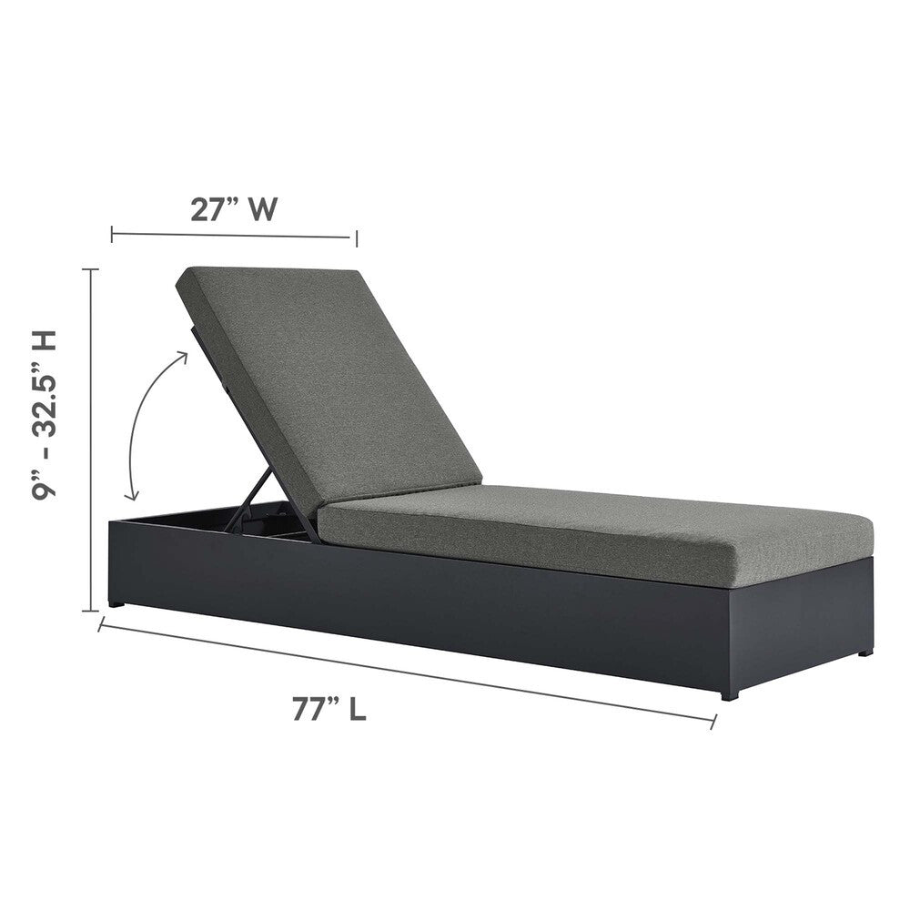 EEI-6673 Tahoe 3-Piece Outdoor Patio Powder-Coated Aluminum Chaise Lounge Set by Modway