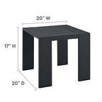 EEI-6673 Tahoe 3-Piece Outdoor Patio Powder-Coated Aluminum Chaise Lounge Set by Modway