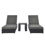 EEI-6673 Tahoe 3-Piece Outdoor Patio Powder-Coated Aluminum Chaise Lounge Set by Modway